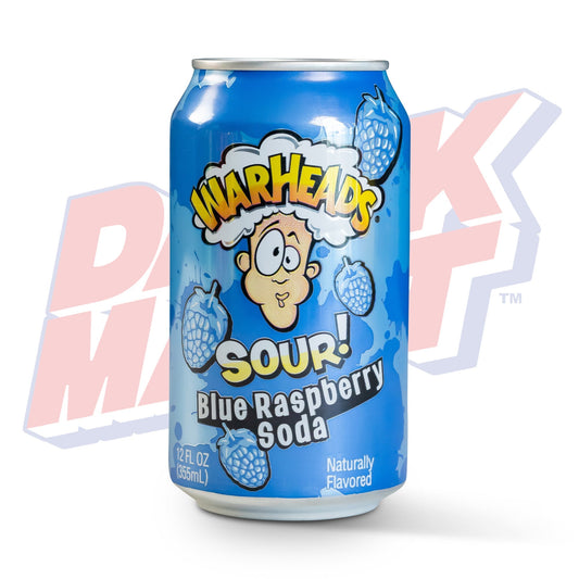 Warheads Sour Blue Raspberry Soda - 355ml