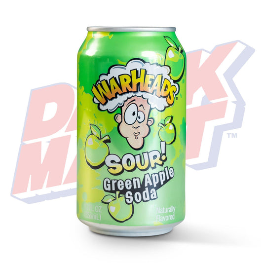 Warheads Sour Green Apple Soda - 355ml